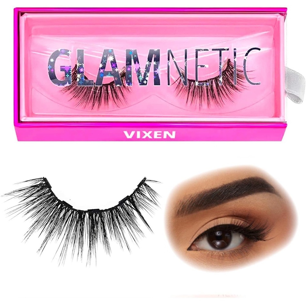 Glamnetic Magnetic Eyelashes - Vixen | Long Magnetic Lashes, 1 Pair